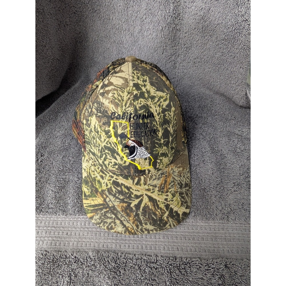 California Hunter Education Camo Trucker Hat HTT Mesh Back Cap Adjustable 6331